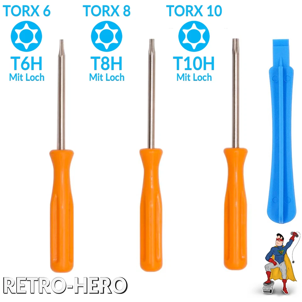 MARKENLOS Schraubendreher Set. TORX 6 8 10 Schraubenzieher Werkzeug T6 T8 T10 Für PS3 XBOX