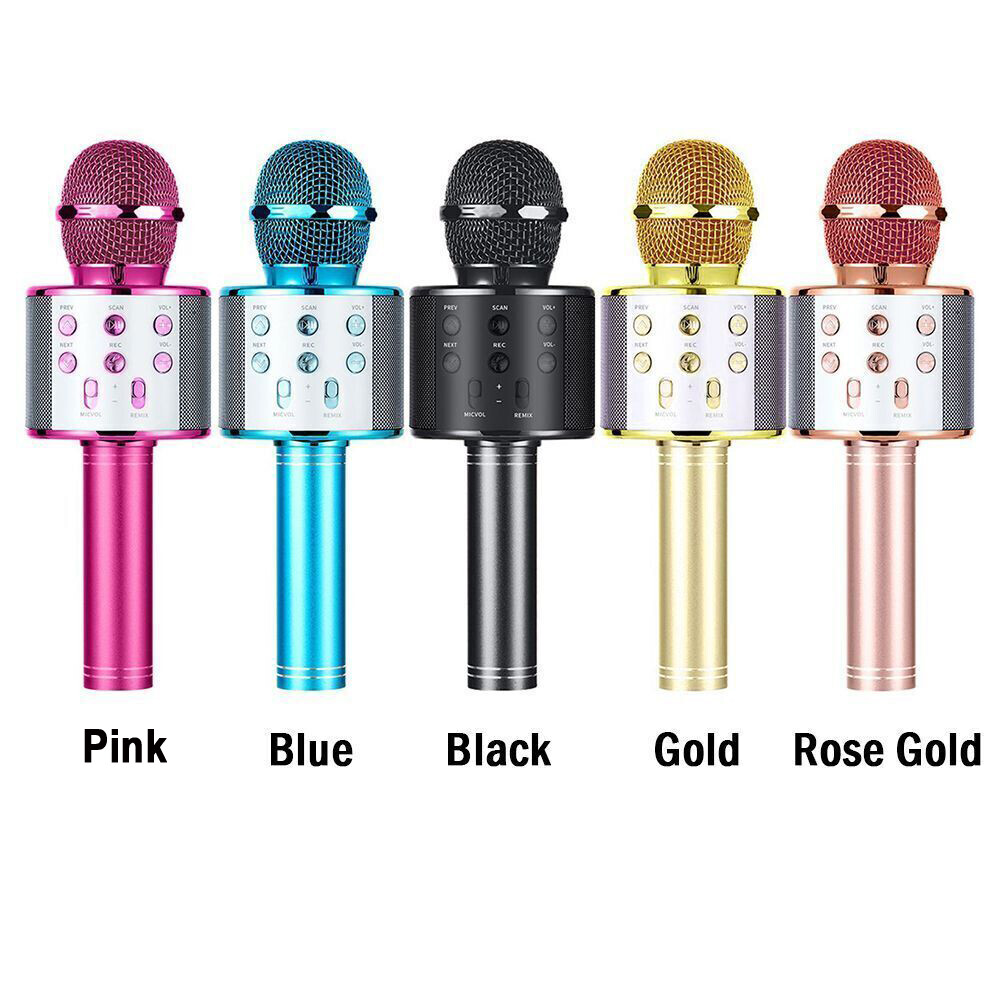 Karaoke Microphone Wireless Bluetooth Speaker Handheld KTV Player Singing Mic eBay