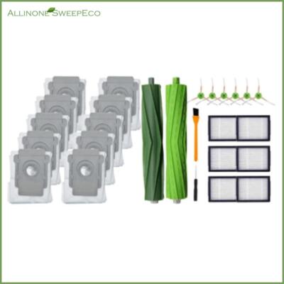26pcs Vacuum Bags For Irobot Roomba I7 E5 E6 Roll Side Brush Filter