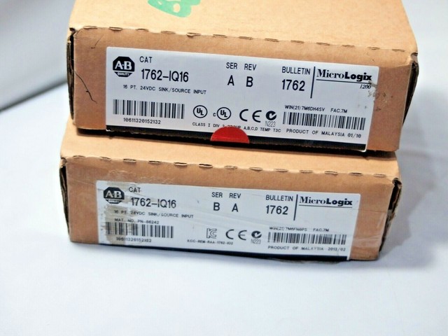 Lot 2 Allen Bradley 1762 IQ16 MicroLogix 16Point Digital Input Modules 