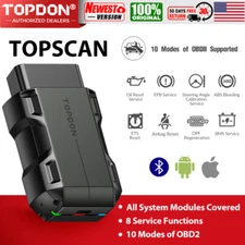 🔥NEWEST TOPDON TopScan OBD2 Scanner Code Reader Full System Car Diagnostic Tool