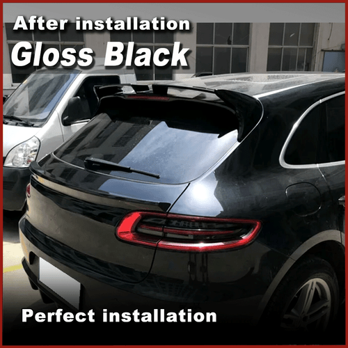 For Porsche Macan 95B SUV 2014-20 Gloss Black Rear Roof Spoiler Top Window Wings - Picture 5 of 10