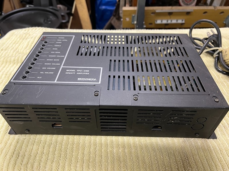 Bogen TBU-35B 35 Watt Paging Amplifier