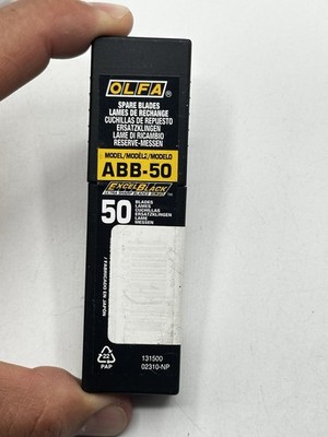 OLFA ABB-50 Excel Black Snap-Off Utility Knife Blades 50 Pack