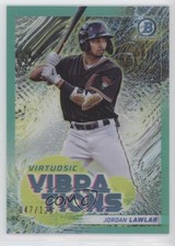2022 Bowman Virtuosic Vibrations Aqua Refractor 47/125 Jordan Lawlar #VV-16 8at