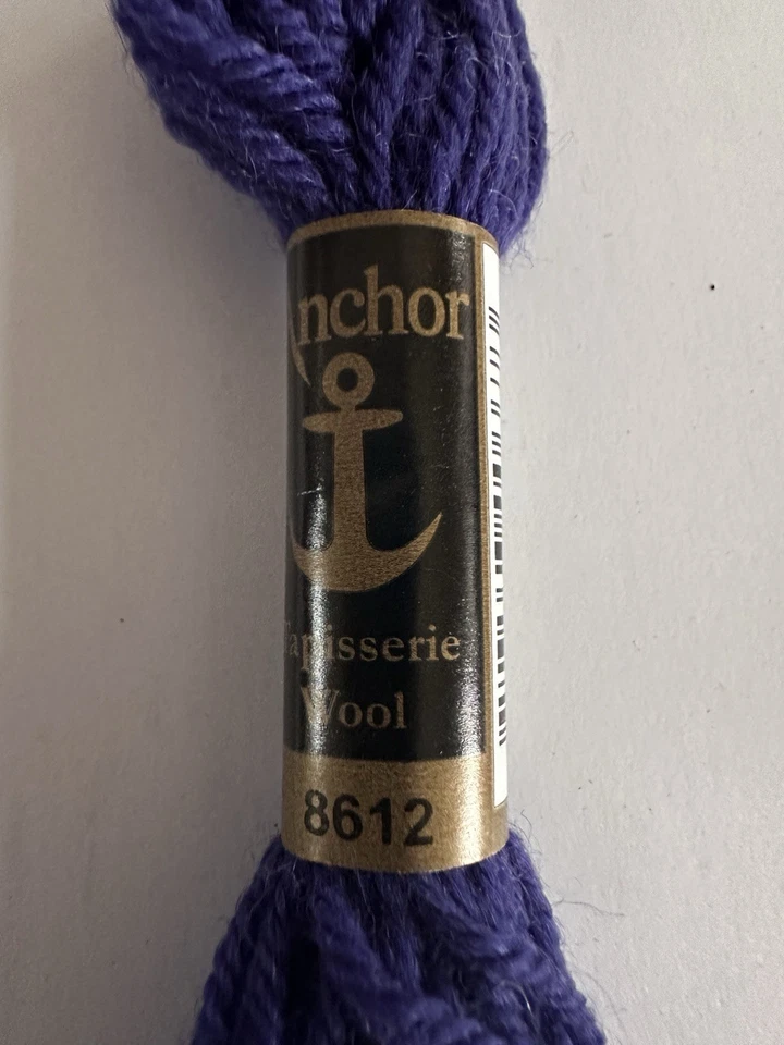 Anchor Tapestry Wool (Tapisserie) Yarn - 10m Skein Shade No. 8612 Deep Violet - Image 2 of 4