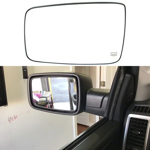 New Mirror Glass For 2011-2019 Ram 1500 2011-2018 Ram 2500 Driver Side Heated