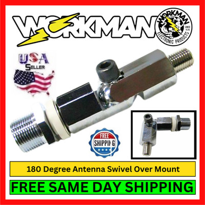 Workman C406BC Fold Tilt Over 3/8-24 Mount / SO-239 For Antenna Up to 3' Swivel
