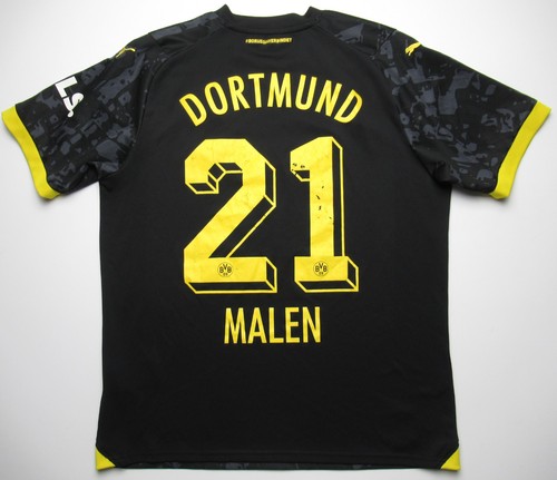 Puma Borussia Dortmund BVB 21 Malen Soccer Jersey Mens Large / FREE SHIP