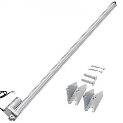 12V Linear Actuator, 40 Inch IP65 Waterproof Linear Actuator, 675lbs/3000N 0.2''/