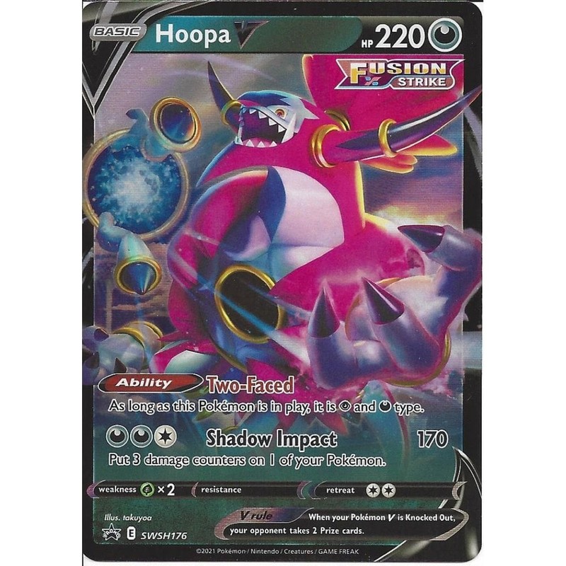SWSH176 Hoopa V : Black Star Promo Holo : Pokemon Trading Card Game