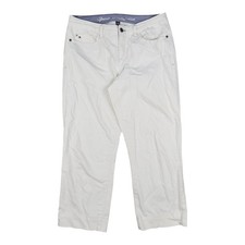 Tommy Hilfiger Jeans womens 8 White Spirit Curvy crop relaxed pants Size 8