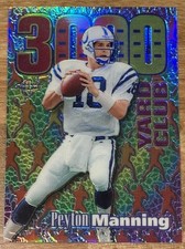 1999 Topps Chrome AE19 Peyton Manning All-Etch Refractors 3000 Yard Club Colts