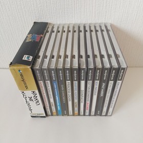 Sega Saturn Lot 13 Game Set Cotton Boomerang X-Men vs Street Fighter w/RAM Japan