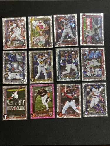 2025 Topps Series 1 12 Diamante Pink Rainbow