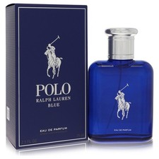 Polo Blue by Ralph Lauren Eau De Parfum Spray 2.5 oz For Men New In Box
