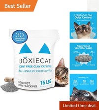 16 lb Boxie Cat Litter - Easy to Scoop, Long-Lasting, No Fragrances or Fillers