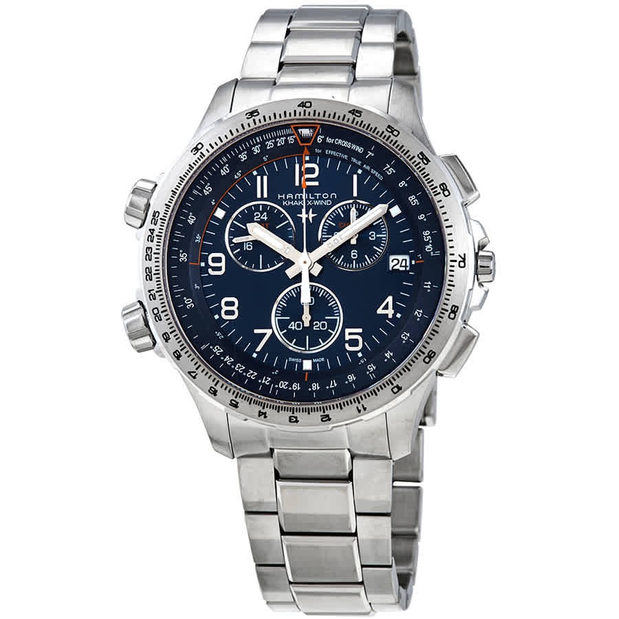 Hamilton Khaki X-Wind Quartz Blue Dial Men's Watch H77922141