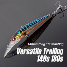 Trolling Sinking Minnow Fishing Lure Artificial Baits Saltwater Wobblers Fishing
