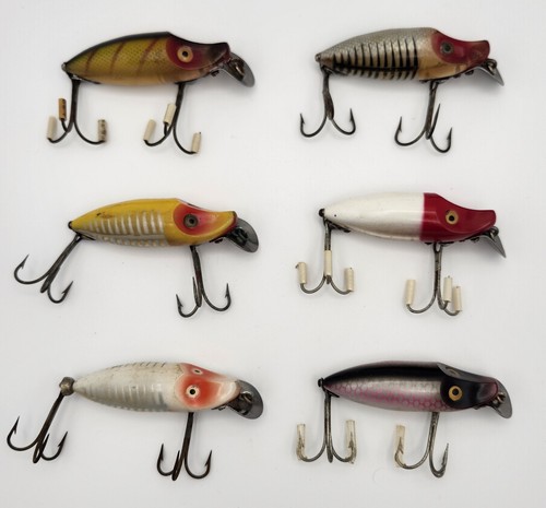 Appât de pêche vintage HEDDON River Runt Spook Sinker 9110