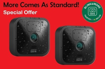 2 x Blink Generation 3 Outdoor wasserdichte Add-On HD Wireless Überwachungskameras