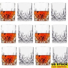 Crystal Whiskey Tumblers Set Dishwasher Safe Elegant Durable Use Cocktails Gifts