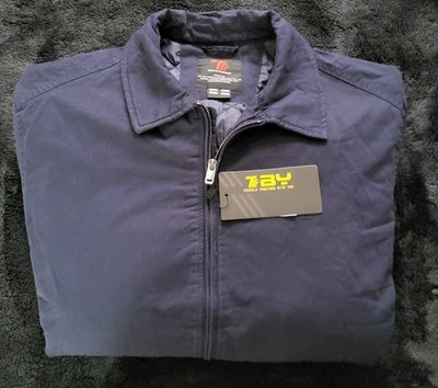 TBY Large Waist Jacket Insulated  Zip Poc 2 Out I Inner  Bungee Fit  Waist 