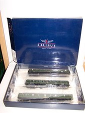 Liliput L350061 skala H0 kolej 3-częściowy zestaw wagonów ekspresowych DB Ep. III zielony oryginalne opakowanie