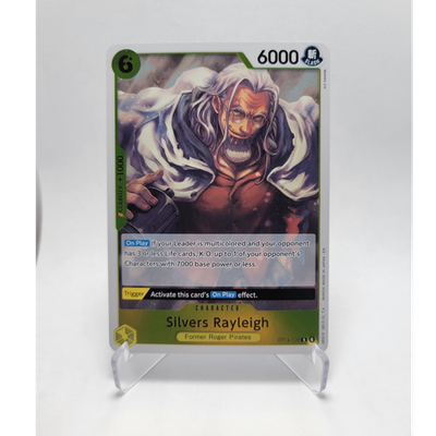 ONE PIECE 雷龍 SRカード 6000パワー Silvers Rayleigh OP14-108 6000 Power One Piece CCG Character Card