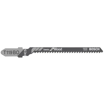 100x Bosch Scie Sauteuse Tige en T 119 Bo Basique pour Bois, Couper les Courbes - Photo 1/2