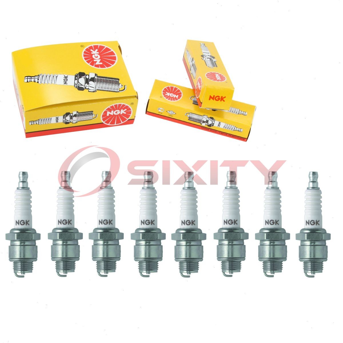 8 pcs NGK Standard Spark Plugs for 1957-1958 Pontiac Super Chief 5.7L 6.1L tu