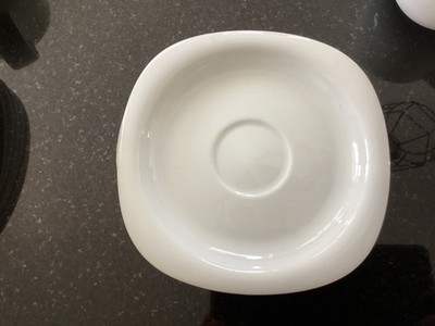   Rosenthal  SUOMI uni Weiß Kaffeeuntertasse Timo Sarpaneva (Reg.1)