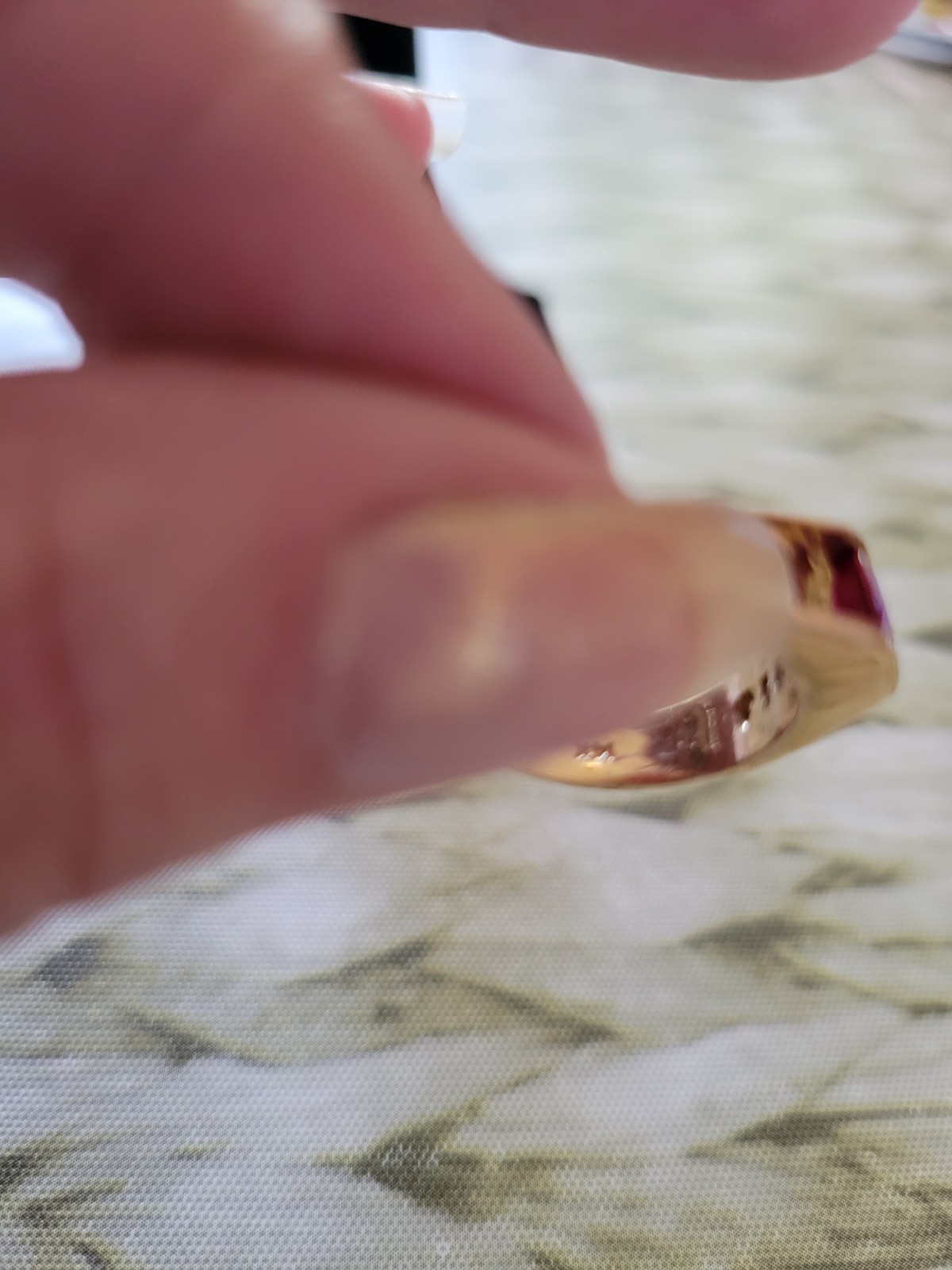 Beautiful Real Ruby And Diamond Ring - image 5