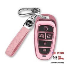 For Hyundai Key fob Cover Fits for 2024 2023 2022 2021 Hyundai Sonata B:pink