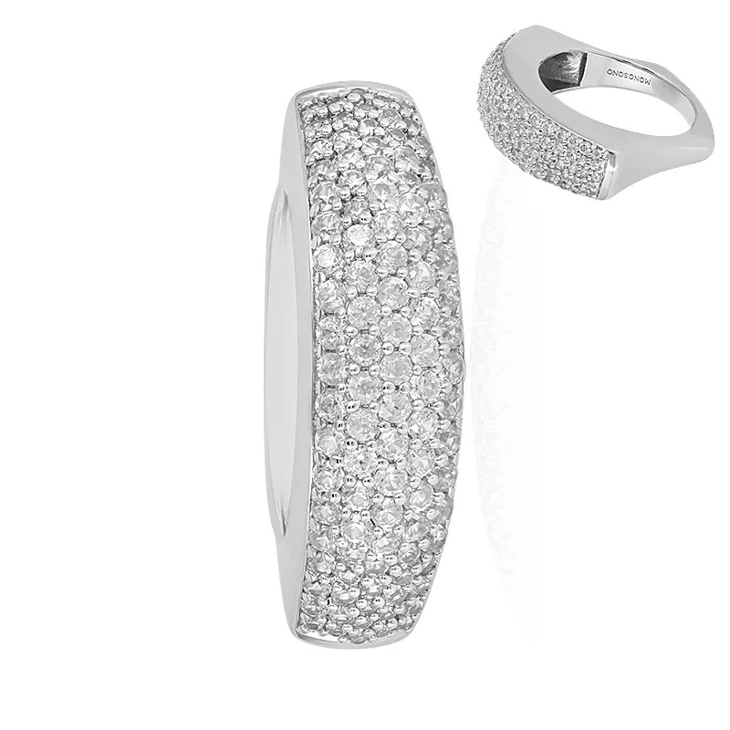 Splendido ANELLO in ARGENTO STERLING 925 con ZIRCONI NATURALI CAMBOGIA 1,216ct - Immagine 2 di 4