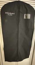 Yves Saint Laurent Paris  Rive Gauche  Garment Bag 47  Long Black Foldable