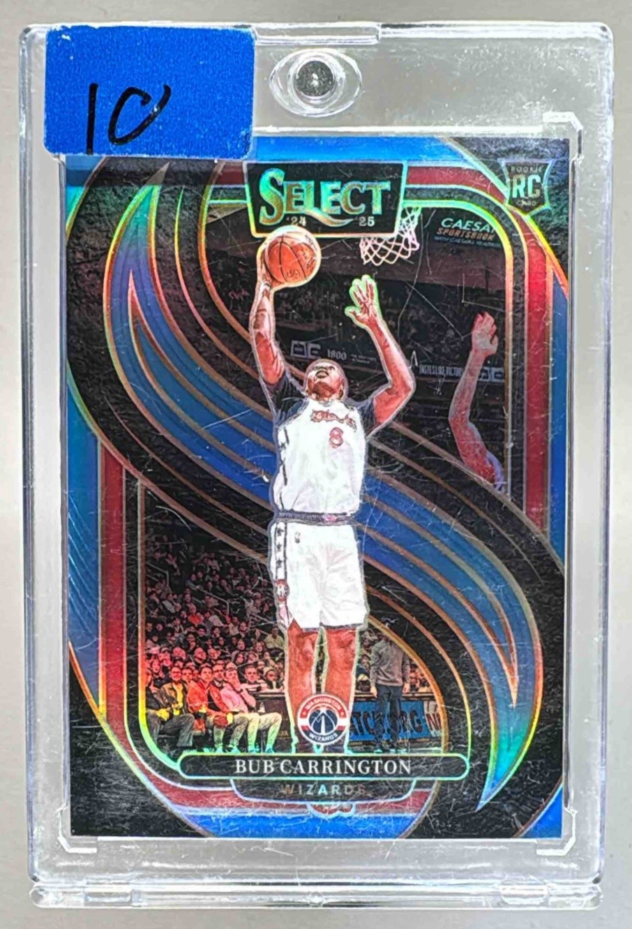 Bub Carrington 2024 Panini Select #197 Light Blue Prizm Premier Rookie RC /299