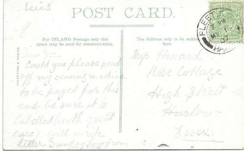 ASHBY DE LA ZOUCH Market Place, Leicestershire Postcard by Valentine - Picture 2 of 2