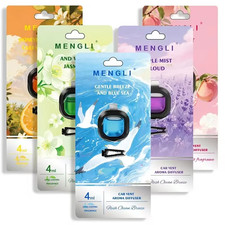 30Day Longlasting Car Air Freshener Vent Clip Essential Oil Scented Odor Elimina