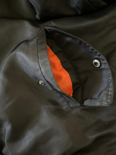 ASSTseries Japan Nike MA-1 Black Full Zip Bomber Jacket Men 6XL image 8