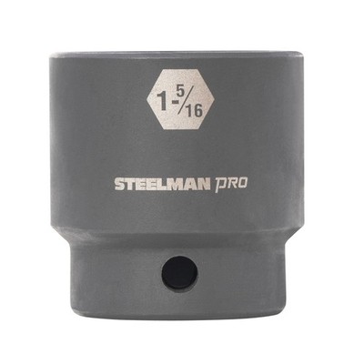 STEELMAN PRO 1/2-Inch Drive 1-5/16-Inch Shallow 6-Point Impact Socket, 60508