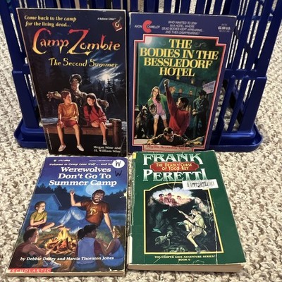 Vintage 90s Kids Horror Books Lot 4 Camp Zombie Werewolf Ghost Scholastic Era