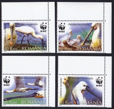 ROMANIA 2006 BIRDS, WWF Sc 4887-4890 MNH