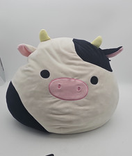 Kellytoy Squishmallows Connor the Cow Rare 2019 Plush Toy Large 16in. Kids gift
