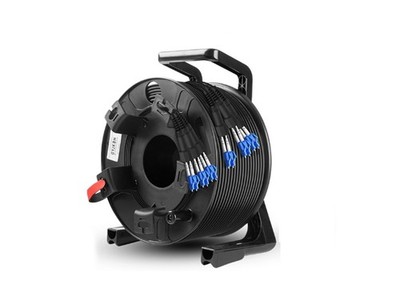 650ft(198meters) Outdoor Armored Singlemode LC-LC 6 Strands with Fiber Reel