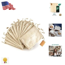 Sustainable Small 5x7 Reusable Produce Bags - 12 Pack Biodegradable Cloth Bags