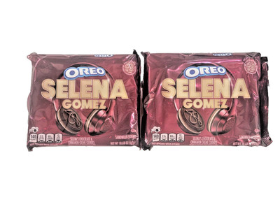 2 Pack of Selena Gomez Oreo Cookies Size 10.68 oz BB: 12/16/2025
