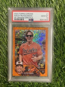 2023 Topps Chrome - Image Variation #1 Adley Rutschman ORANGE speckle /25 