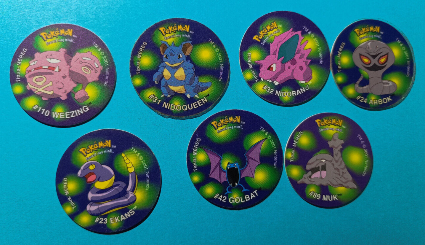 Pokémon Taz - POG - Walkers/Cheetos - Poison lot, 1st gen