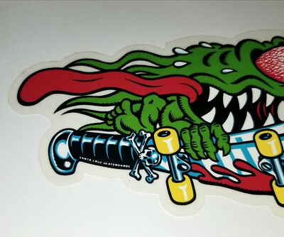 SANTA CRUZ 30TH ANNIVERSARY SKATE STICKER SKATEBOARD SCREAMING